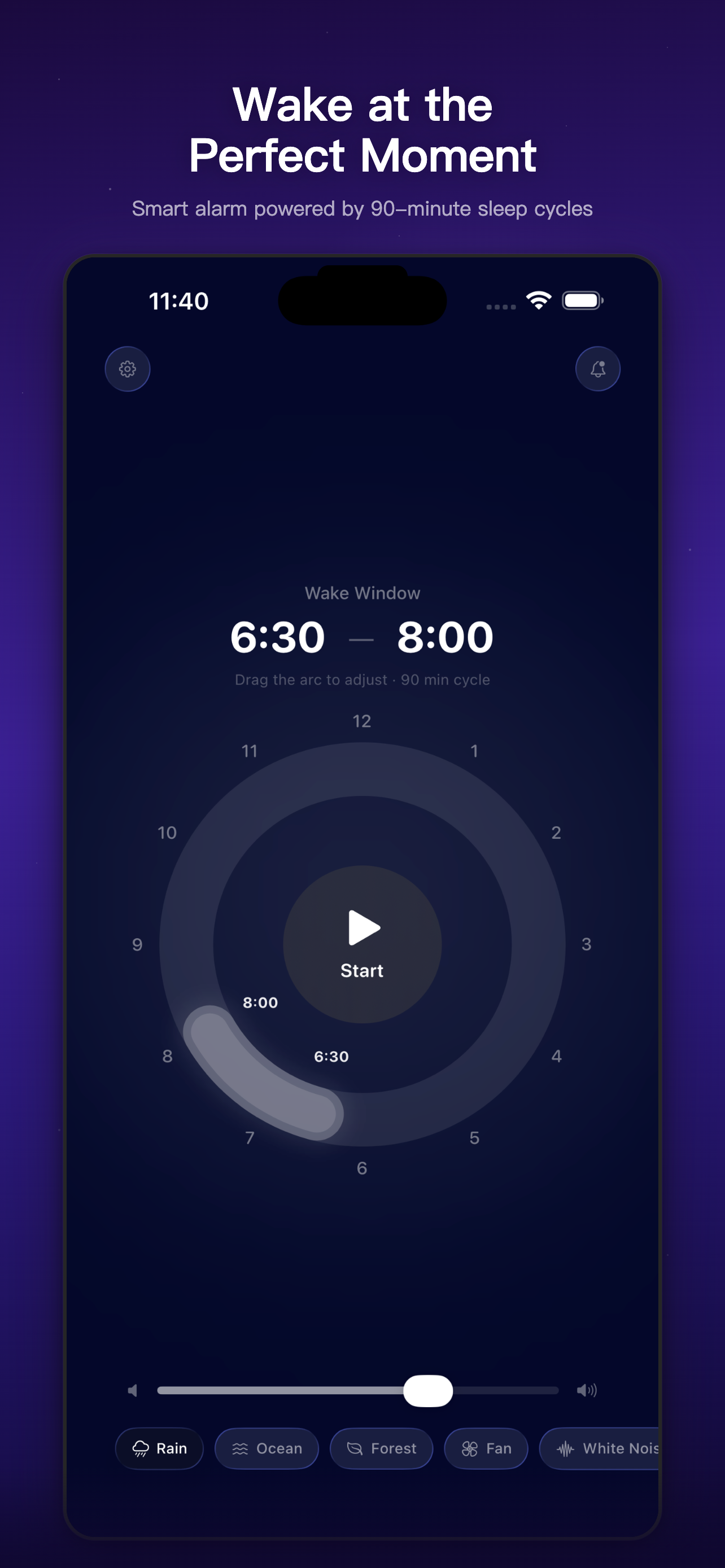 AirAlarm wake window screen on iPhone