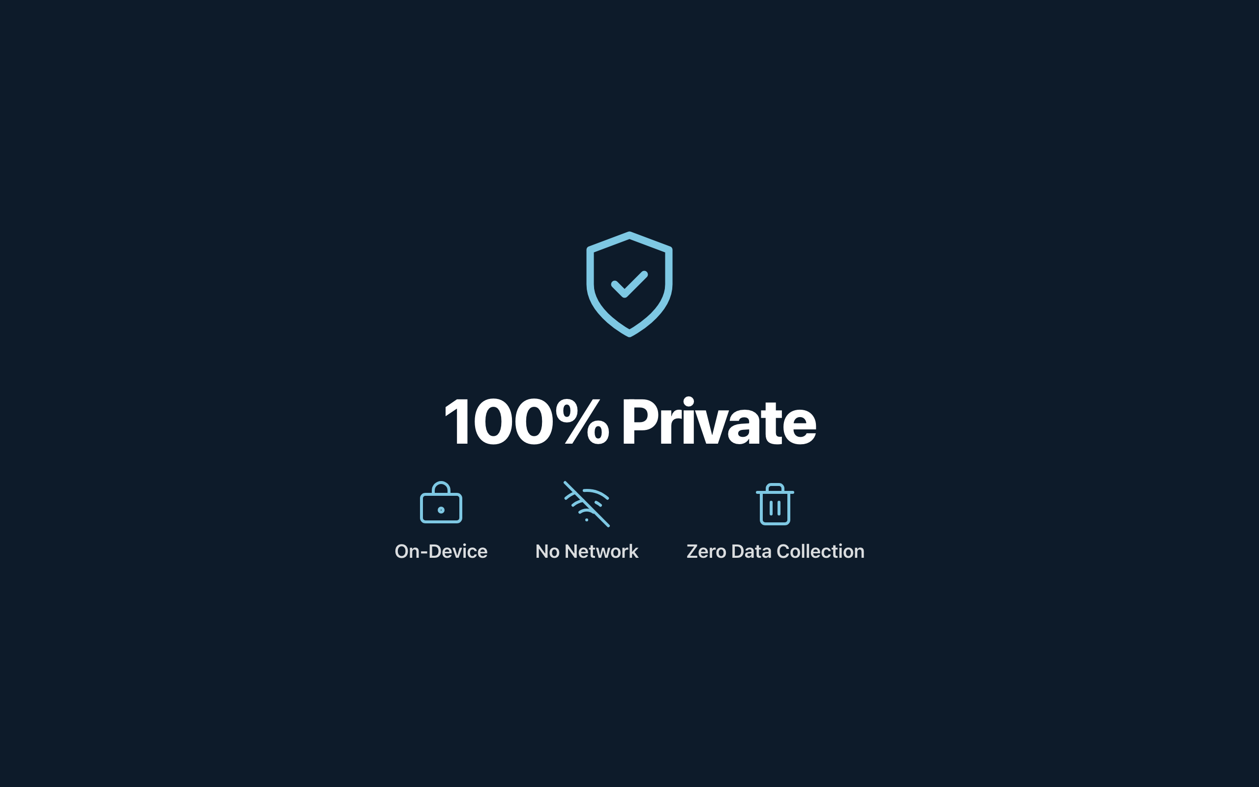 100% 온디바이스 OCR — 네트워크 통신도 데이터 수집도 전혀 없음